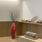 Uniquewise Tall Cylinder Bamboo Floor Vase Decorative Accent for Hotel Lobbies and Spa, Perfect Decor for Living Room or Hallway